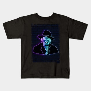 Johnny Depp neon art Kids T-Shirt